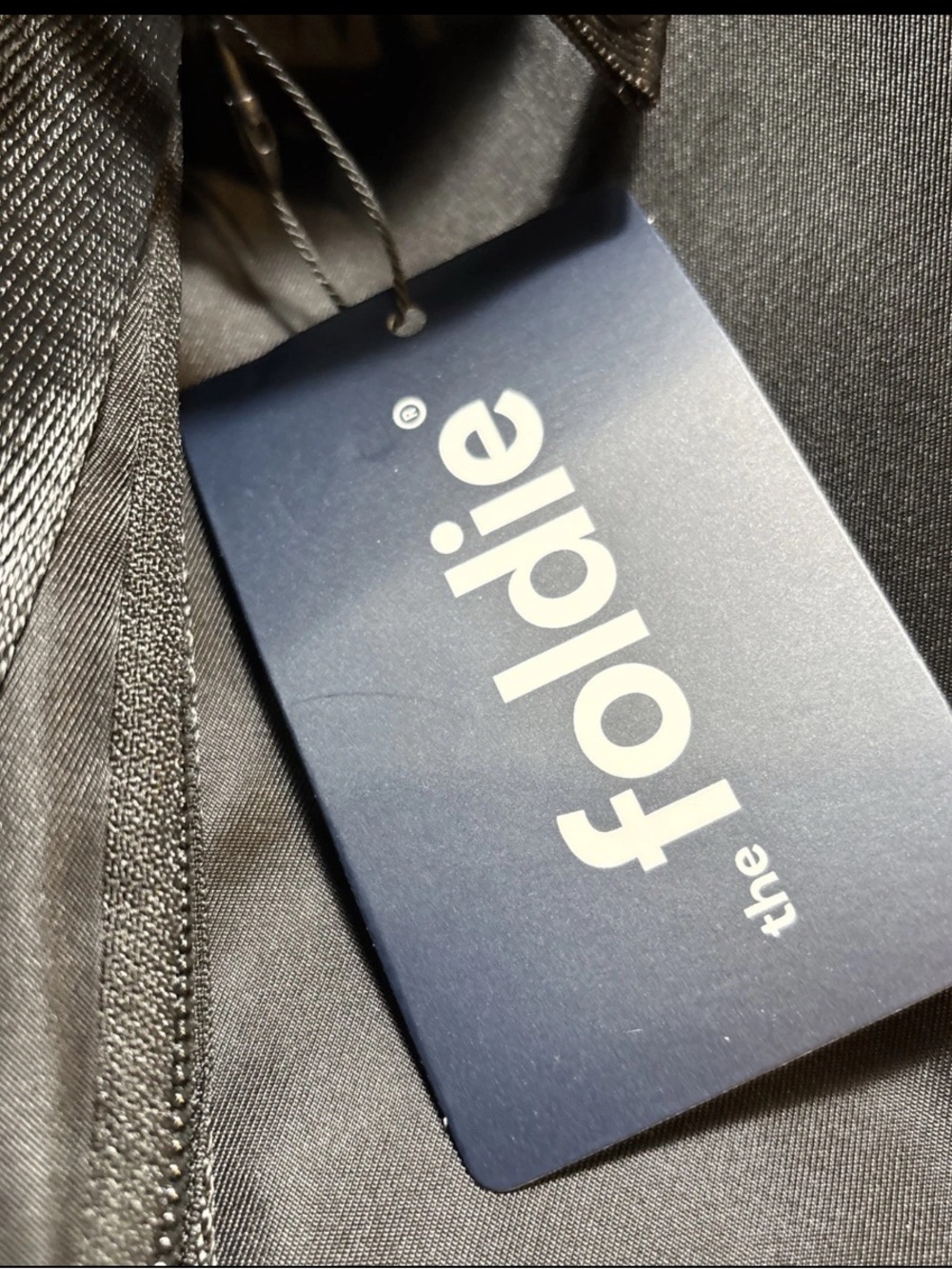 NWT The Foldie Black Packable Tote Duffel Bag - Picture 7 of 10